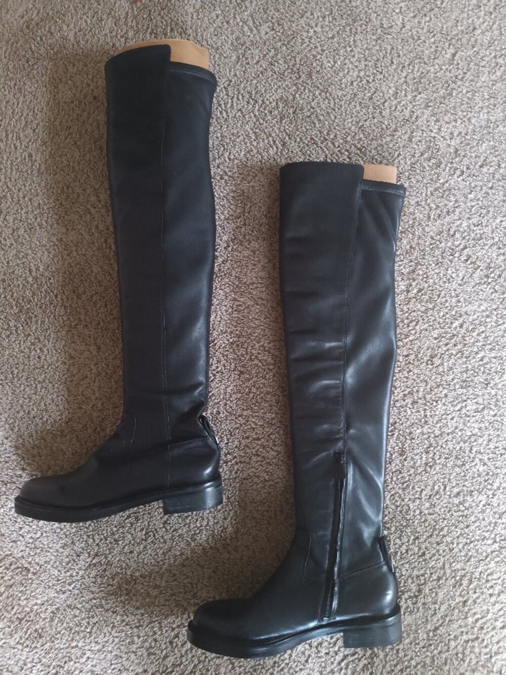 Sam Edelman Narisa black leather over the knee boots Size 7M